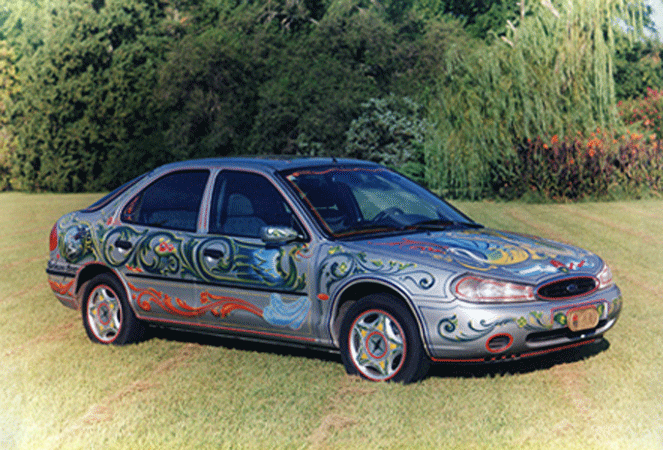 Auto Oficial de la Intendencia, Municipalidad de Gualeguaychú, Entre Ríos con motivo de la promoción "Carnaval del País" 2001.